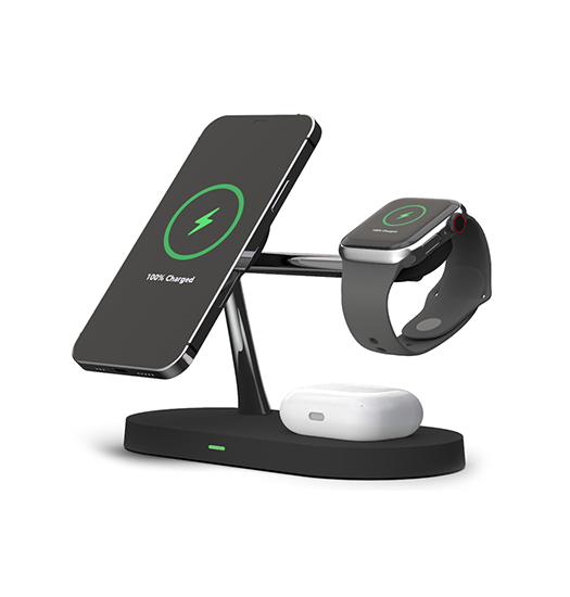 3-i-1 & Multi-Ladestationer | 3-i-1 MagSafe Oplader til iPhone, Apple Watch & AirPods - 15W - LUX™ - DELUXECOVERS.DK