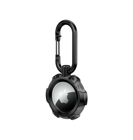 Airtag | Apple AirTag 1/2 ROBUST™ Håndværker Stødsikker Nøglering - Sort - DELUXECOVERS.DK