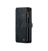 iPhone 13 Mini | iPhone 13 Mini - CaseMe™ multifunktionellt plånboksfodral i läder - Svart - DELUXECOVERS.SE