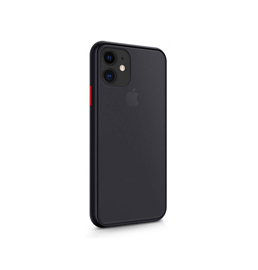iPhone 12 | iPhone 12 - DELUXE™ Simple Silikone Cover - Sort/Gennemsigtig - DELUXECOVERS.DK