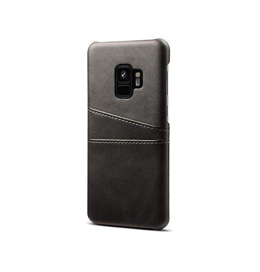 Samsung Galaxy S9 | Samsung Galaxy S9 - NX Design Læder Bagcover - Sort - DELUXECOVERS.DK