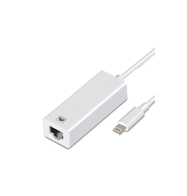 Adapter | Lightning til Ethernet Adapter til iPhone / iPad - 100MBS - Hvid - DELUXECOVERS.DK