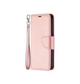iPhone 13 | iPhone 13 - Aphrodite Læder Etui M. Kickstand - Rosegold/Lyserød - DELUXECOVERS.DK