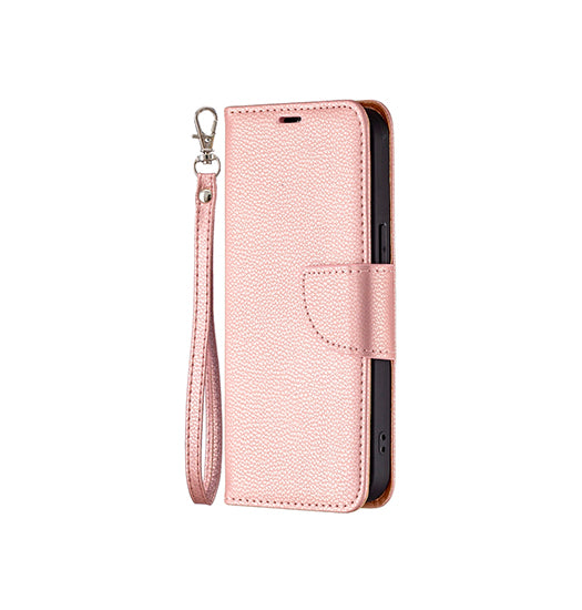 iPhone 13 | iPhone 13 - Aphrodite Læder Etui M. Kickstand - Rosegold/Lyserød - DELUXECOVERS.DK