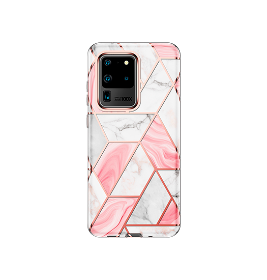 Samsung Galaxy S20 Ultra | Samsung S20 Ultra - UNIQ™ Marble Silikone Cover - Rose Pearl - DELUXECOVERS.DK