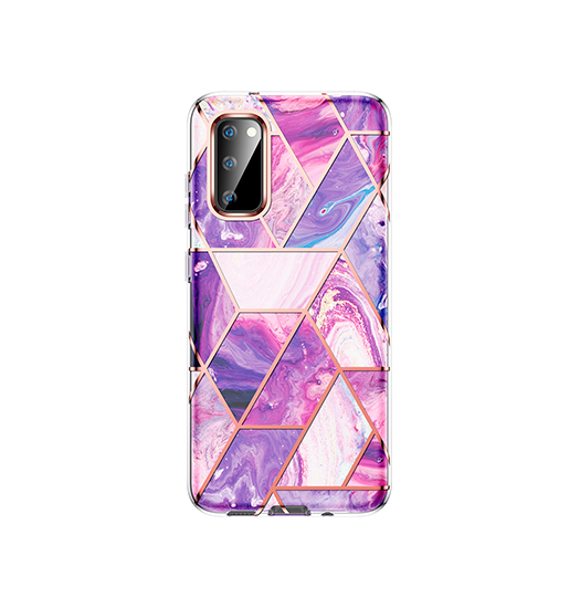Samsung Galaxy S20+ | Samsung S20+(Plus) - UNIQ™ Marble Silikone Cover - LIlla - DELUXECOVERS.DK