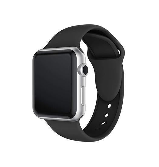 Apple Watch 38-42mm | Apple Watch (38/40/SE/41/42mm) - PRO+ Silikone Sportsrem - Sort - DELUXECOVERS.DK