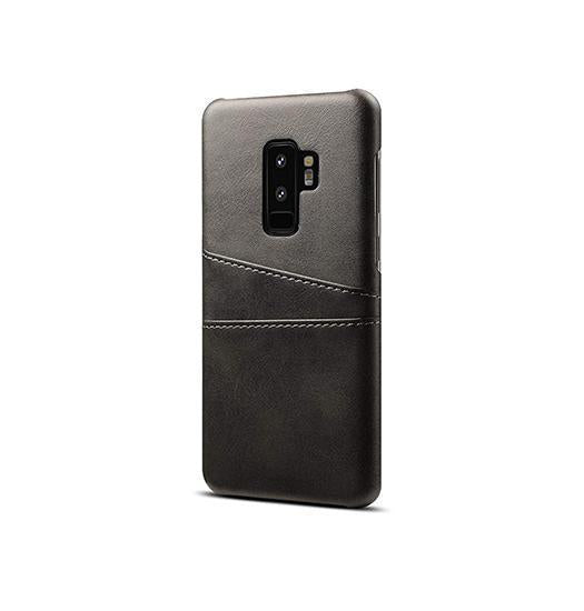 Samsung Galaxy S9+ | Samsung Galaxy S9+ (Plus) - NX Design Læder Bagcover - Sort - DELUXECOVERS.DK