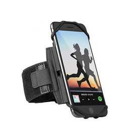 iPhone Løbeudstyr | iPhone 7/8 Plus - Fit4Run™ Sports / Løbearmbånd - Sort - DELUXECOVERS.DK