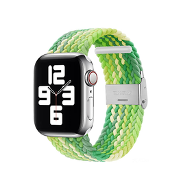 Apple Watch 42-49mm | Apple Watch (42/44/SE/45/46/49mm) - Deluxe™ Woven Flettet Loop Rem - Grøn - DELUXECOVERS.DK
