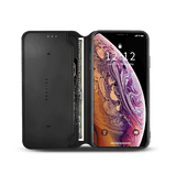 iPhone X / XS | iPhone X/Xs - Realike™ Folio Læder Cover M. Kortholder - Sort - DELUXECOVERS.DK