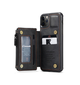 iPhone 11 Pro | iPhone 11 Pro - CaseMe™ Æra Læder Etui M. Bag Pung - DELUXECOVERS.DK