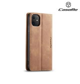 iPhone 11 | iPhone 11 - CaseMe™ Noble Læder Etui / Pung - Brun - DELUXECOVERS.DK
