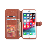 iPhone 7/8 Plus | iPhone 7/8 Plus - AZNS™ Diary Læder Etui / Taske M. Pung - Brun - DELUXECOVERS.DK
