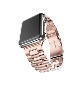 Apple Watch 38-42mm | Apple Watch (38/40/SE/41/42mm) - CNC Pro Rustfrit Stål Rem - Roseguld - DELUXECOVERS.DK