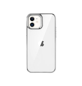 iPhone 12 Mini | iPhone 12 Mini - ESR Pietet™ Tyndt Silikone Cover - M. Sølv Kant - DELUXECOVERS.DK