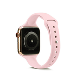 Apple Watch 38-42mm | Apple Watch (38/40/SE/41/42mm) - ICON™ Tynd Classic Silikone Rem - Lyserød - DELUXECOVERS.DK
