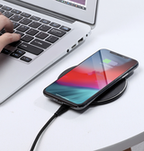 Trådløs oplader | 10W Qi Trådløs Oplader til Mobil - Hurtig Opladning - Sort - DELUXECOVERS.DK
