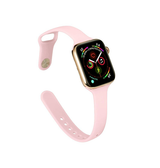 Apple Watch 38-42mm | Apple Watch (38/40/SE/41/42mm) - ICON™ Tynd Classic Silikone Rem - Lyserød - DELUXECOVERS.DK