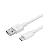 Kabel USB-A til USB-C | USB-C Til USB-A | Oplade Data / Sync Kabel - Hvid - 1M - DELUXECOVERS.DK