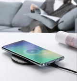 Trådløs oplader | 10W Qi Trådløs Oplader til Mobil - Hurtig Opladning - Sort - DELUXECOVERS.DK