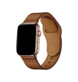 Apple Watch 42-49mm | Apple Watch (42/44/SE/45/46/49mm) - FINESSE Ægte Læder Rem - Brun - DELUXECOVERS.DK