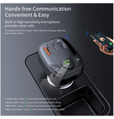 Bluetooth-mottagare | ROCK™ | Bluetooth FM-sändare / Transmitter till Bil - QC3.0 - Svart - DELUXECOVERS.SE