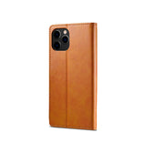 iPhone 13 Pro | iPhone 13 Pro - LC.IMEEKE™ Læder Cover M. Kortholder - Lysebrun - DELUXECOVERS.DK