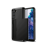 Samsung Galaxy S21+ | Samsung S21+ - Deluxe™ Håndværker Cover M. Kortholder - Sort - DELUXECOVERS.DK