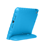 iPad 7/8/9 | iPad 10.2" 7/8/9 (2019/2020/2021) EVA Børnevenligt Stødsikkert Cover M. Stander - Blå - DELUXECOVERS.DK