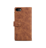 iPhone 7 / 8 / SE (2020/2022) | iPhone 7/8/SE(2020/2022) - ESEBLE™ Vegan-Læder Cover Etui M. Pung - Brun - DELUXECOVERS.DK