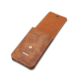 iPhone 12 Pro Max | iPhone 12 Pro Max - DG.MING™ Læder Bælte Sleeve M. Kortholder - Brun - DELUXECOVERS.DK