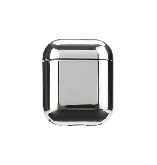 Airpods 1/2 | AirPods (1/2) | Electroplating Beskyttelses Cover - Silver Cloud - DELUXECOVERS.DK