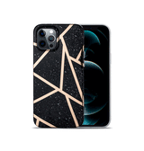 iPhone 12 Pro Max | iPhone 12 Pro Max - DELUXE™ Marble  Silikone Cover - Black Stone - DELUXECOVERS.DK