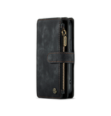 iPhone 11 | iPhone 11 - CaseMe™ multifunktionellt plånboksfodral i läder - Svart - DELUXECOVERS.SE