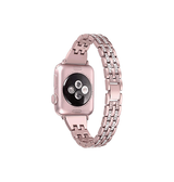 Apple Watch 38-42mm | Apple Watch (38/40/SE/41/42mm) - Koh-i-Noor Dame Urlænke - Rose - DELUXECOVERS.DK