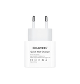Vægoplader | USB-C Hurtigoplader 20W - Hvid - DELUXECOVERS.DK