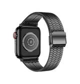 Apple Watch 38-42mm | Apple Watch (38/40/SE/41/42mm) - L'Empiri™ Marbella Rustfrit Stål Rem - Sort - DELUXECOVERS.DK