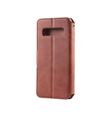 Samsung Galaxy S10+ | Samsung Galaxy S10+ (Plus) - AZNS™ Diary Læder Etui / Taske M. Pung - Brun - DELUXECOVERS.DK