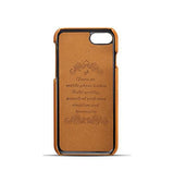 iPhone 7 / 8 / SE (2020/2022) | iPhone 7/8/SE(2020/2022) - NX Design™ Læder Cover M. Kortholder - Lysebrun - DELUXECOVERS.DK