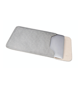 Macbook Sleeve | MacBook Pro, Air, Neo 13" - L'Empiri™ Smooth Læder Sleeve - Grå - DELUXECOVERS.DK