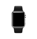 Apple Watch 38-42mm | Apple Watch (38/40/SE/41/42mm) - Deluxe™ Classic Læder Rem - Black - DELUXECOVERS.DK