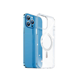 iPhone 13 Pro Max | iPhone 13 Pro Max - Premium Magnet Cover M. MagSafe - Gennemsigtig - DELUXECOVERS.DK