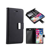 iPhone 12 Pro Max | iPhone 12 Pro Max - MERCURY™ Fold Læder Etui M. Kortholder - Sort - DELUXECOVERS.DK