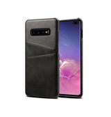 Samsung Galaxy S10 | Samsung Galaxy S10 - NX Design Læder Bagcover - Sort - DELUXECOVERS.DK