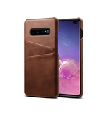 Samsung Galaxy S10 | Samsung Galaxy S10 - NX Design Læder Bagcover - Brun - DELUXECOVERS.DK
