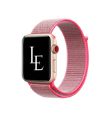 Apple Watch 38-42mm | Apple Watch (38/40/SE/41/42mm) - L'Empiri™ Nylon Velcro Rem - Rød - DELUXECOVERS.DK