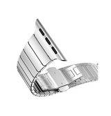 Apple Watch 42-49mm | Apple Watch (42/44/SE/45/46/49mm) - NX-Tech™ Raptor Stål Rem - Sølv - DELUXECOVERS.DK