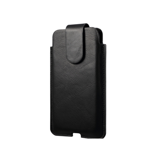 Samsung Galaxy A03s | Samsung Galaxy A03s - Mont Blanc Ægte Læder Bælte Sleeve - Sort - DELUXECOVERS.DK