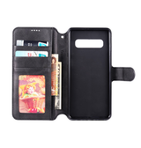 Samsung Galaxy S10+ | Samsung Galaxy S10+ (Plus) - AZNS™ Diary Læder Etui / Taske M. Pung - Sort - DELUXECOVERS.DK